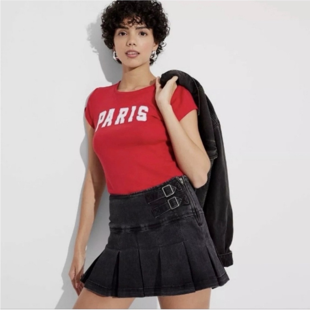 Wild Fable Red PARIS Tee Shirt T-Shirt